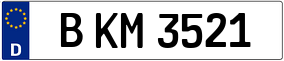 Trailer License Plate